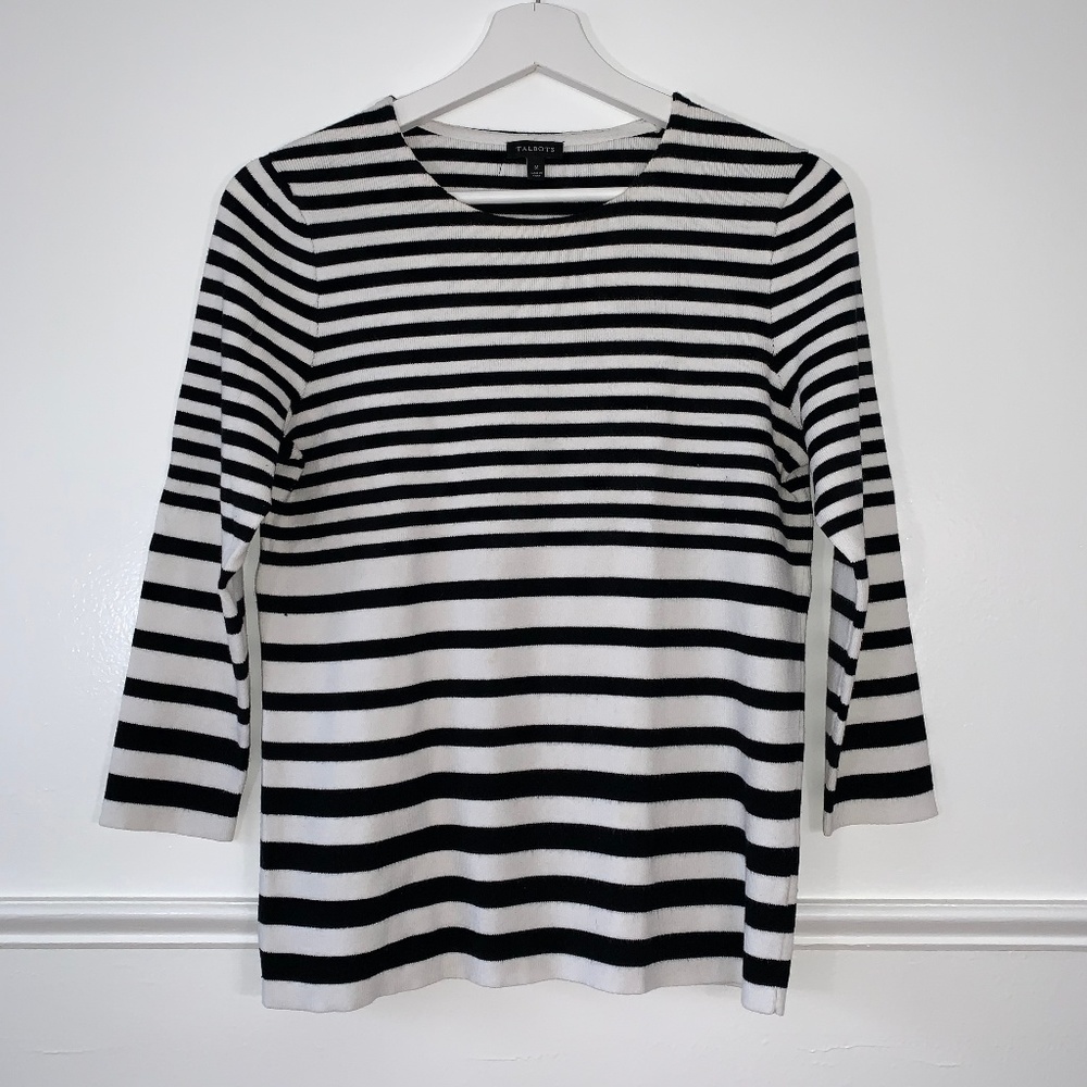 TALBOTS women sweater size M 3/4 sleeve